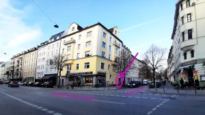 Außenansicht der Praxis in München-Haidhausen