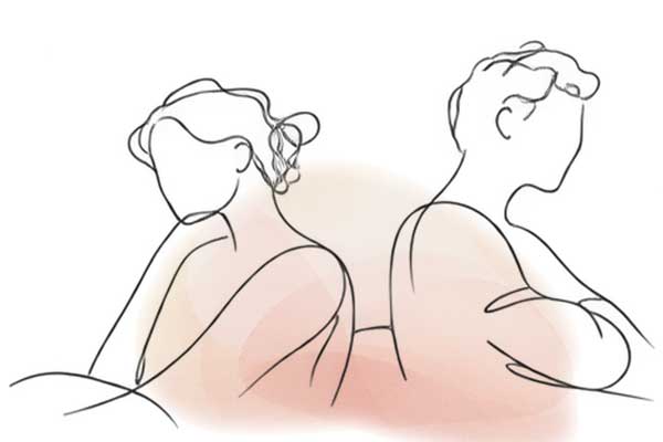 Ärgerliches Paar – Streit in der Beziehung